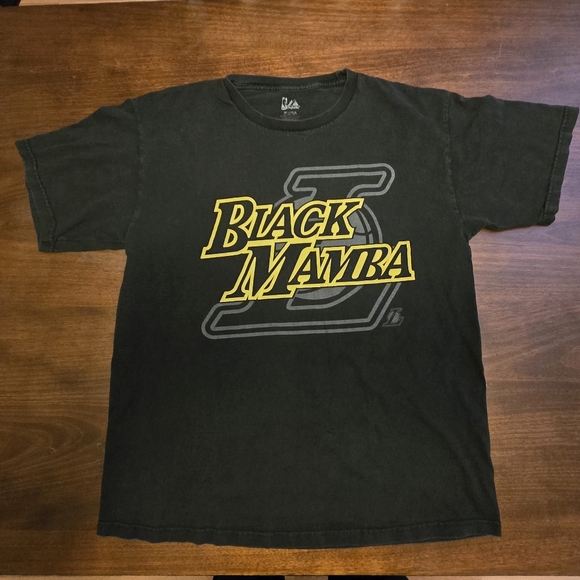 Majestic‎ Kobe Byrant Black Mamba Black T-Shirt Size Large - Picture 1 of 8